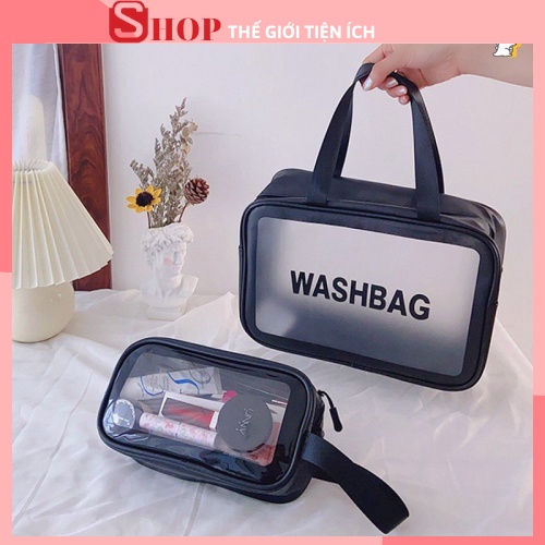 [HOT] Túi đựng mỹ phẩm du lịch trong suốt, túi đựng đồ trang điểm mini cao cấp cực xinh Washbag 88249 shop tiện ich 88