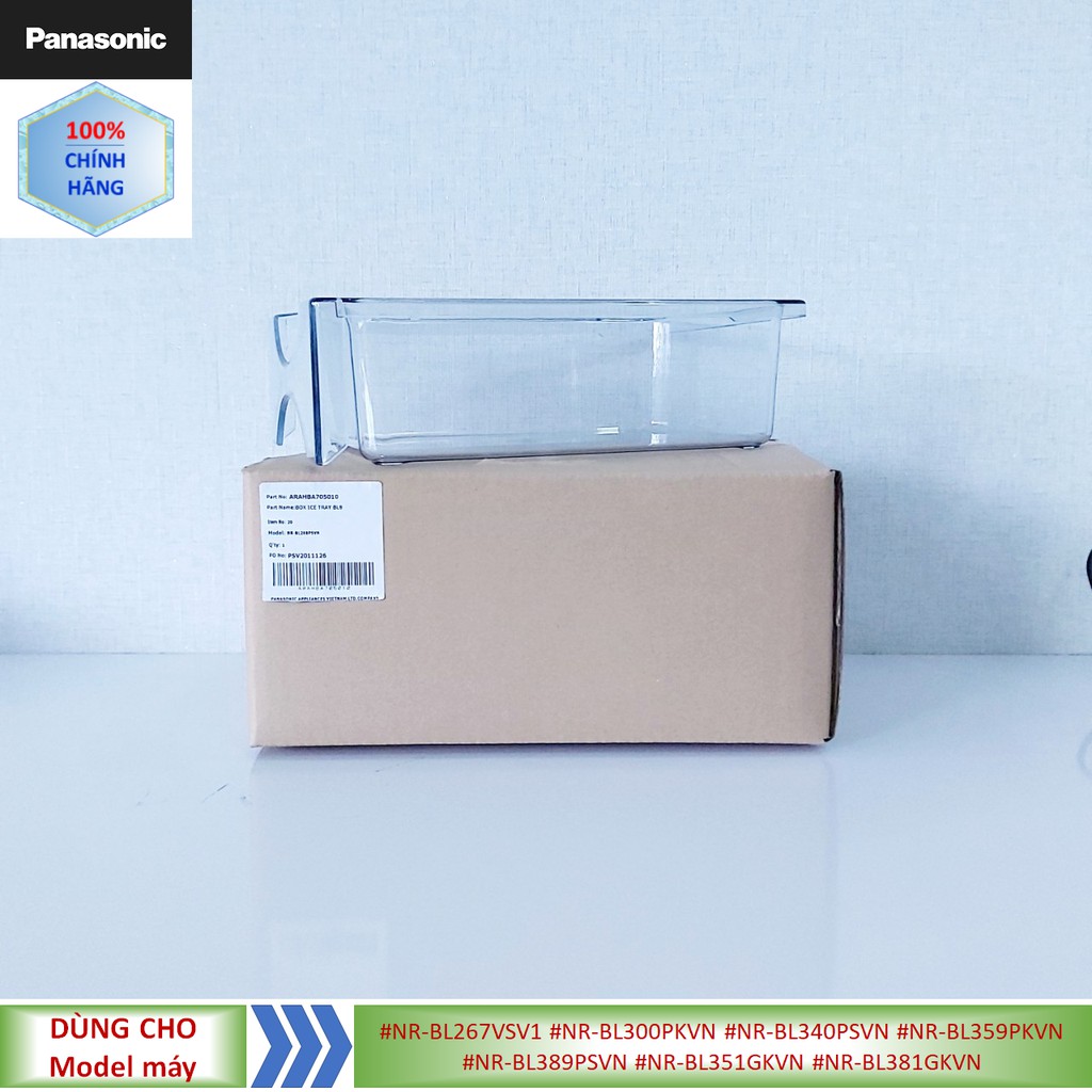 Phụ kiện Khay đựng đá tủ lạnh Panasonic model #NR-BL263 #NR-BL267 #NR-BL351 #NR-BL351 #NR-BL381 #NR-BL300 #NR-BL340