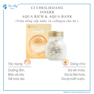 Viên Uống Cấp Nước Và Collagen Innerb Aqua Rich