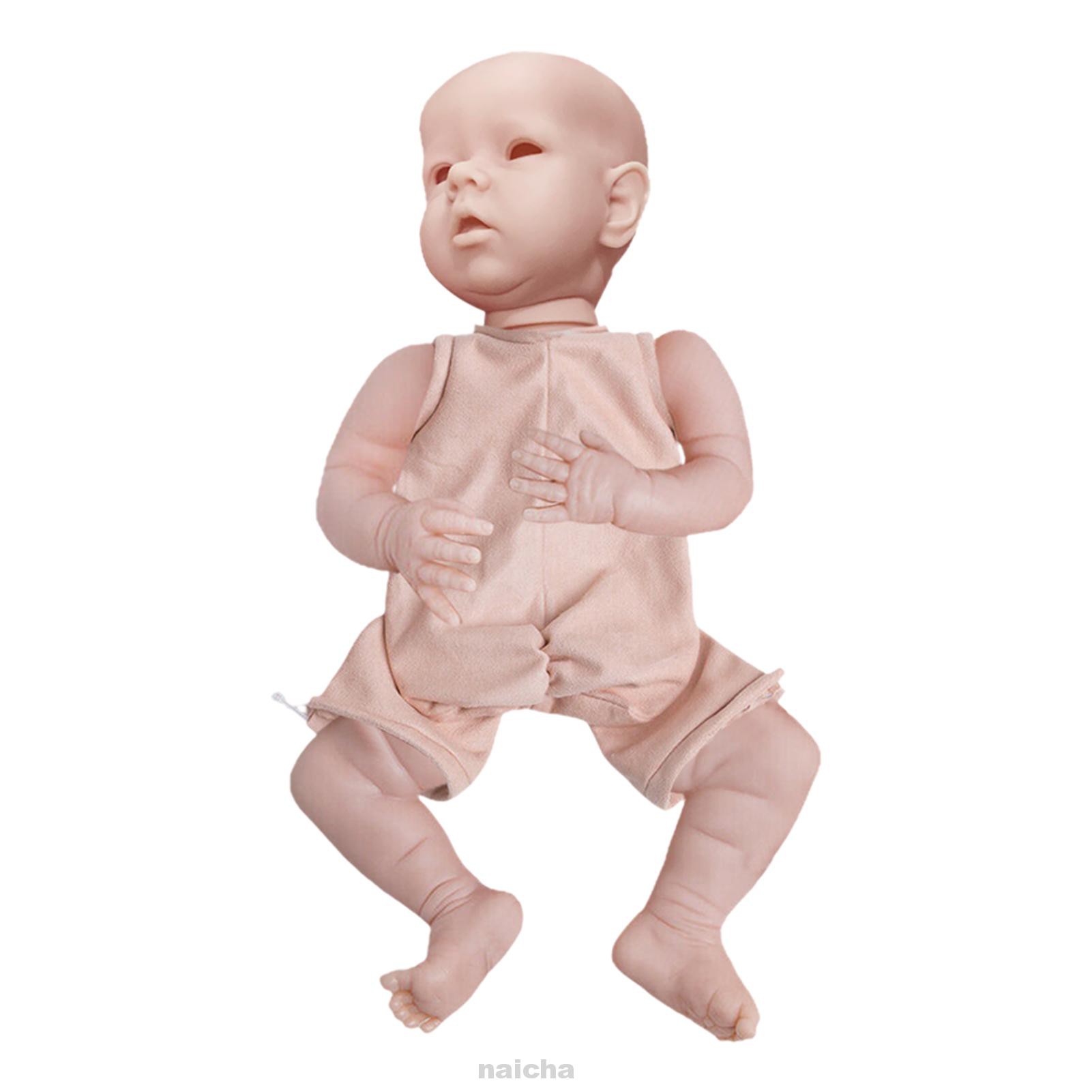 Lifelike Gifts Realistic Unpainted Real Touch Soft Vinyl Full Limbs Reborn Baby Doll Kit