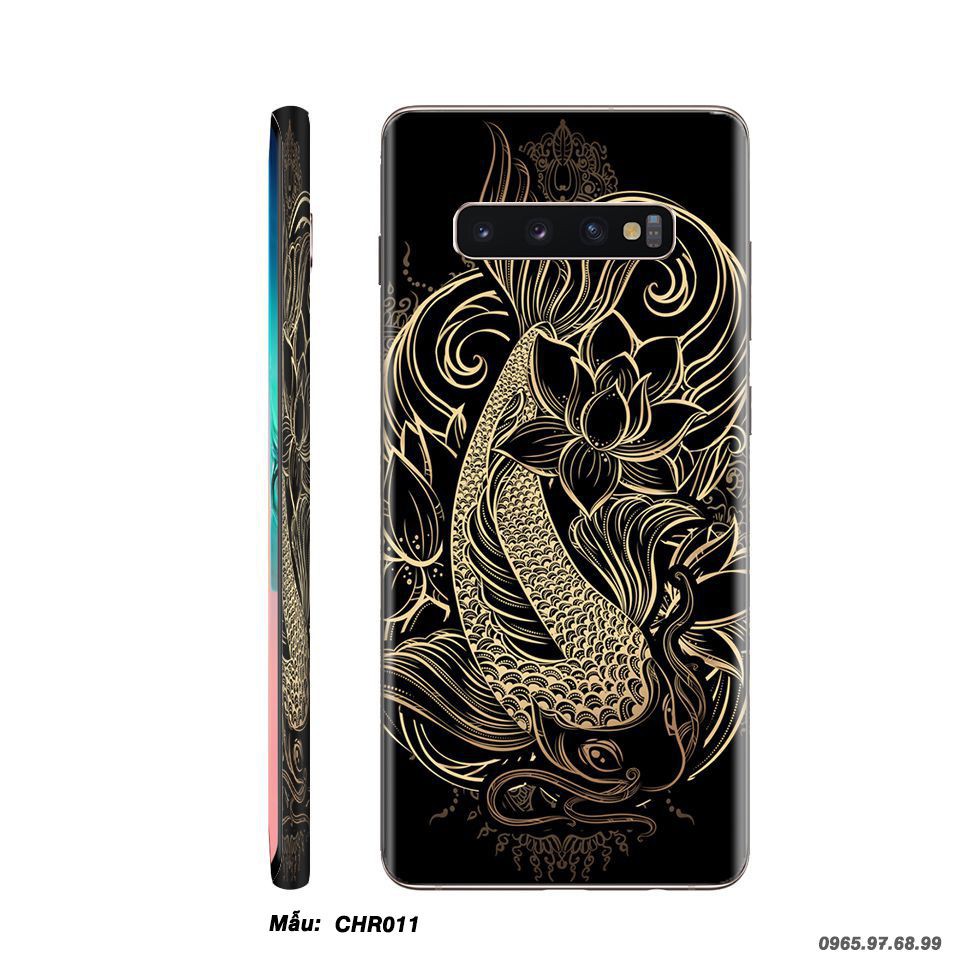 Miếng dán skin SamSung Galaxy S9 / S9 Plus  in hình cá chép hóa rồng [ Nhiều hình ]