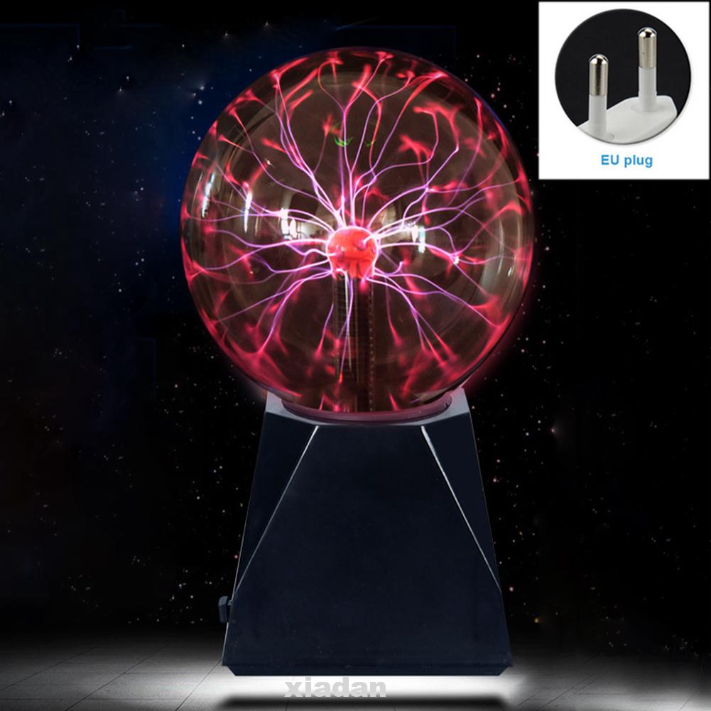 Ball Plasma Electrostatic Flashing Cool Electricity Sound Activated Touch Sensitive With Power Adapter