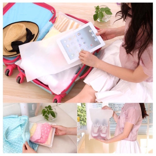 Bộ 1/3 túi khóa xuyên thấu chống thấm nước tiện dụng đi du lịch