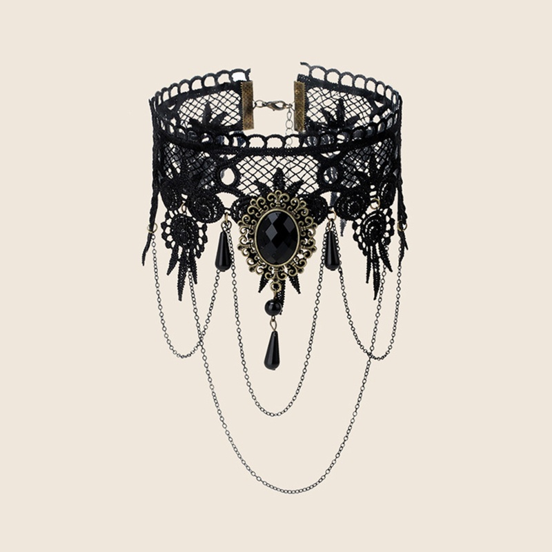 Vòng Cổ Choker Ren Phong Cách Gothic Punk