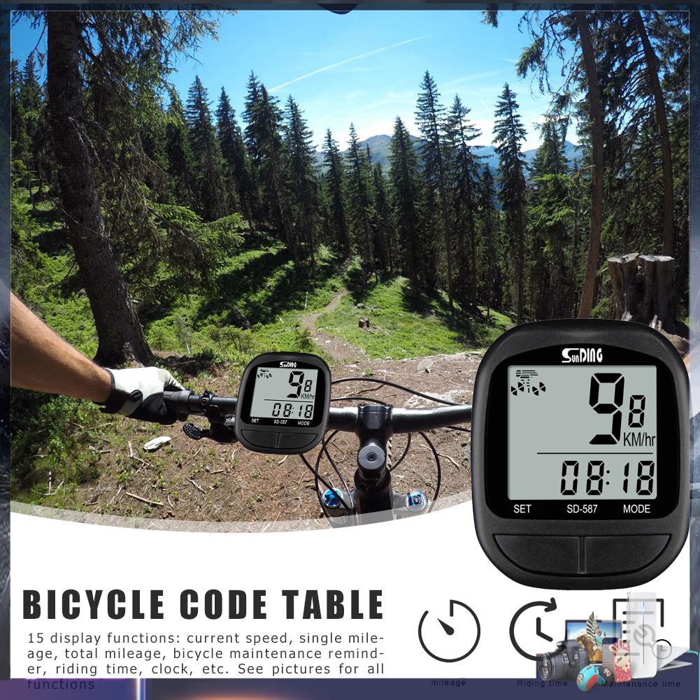 Đồng hồ đo tốc độ xe đạp chống nước SUNDING
