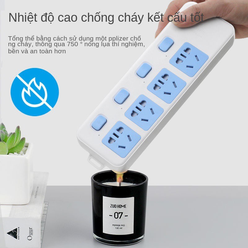 Bull gia đình ổ cắm dải điện bảng đấu dây 0.8 / 1.8 3/5/10 phích mở rộng không