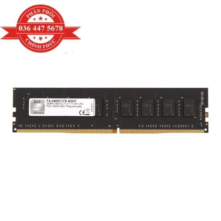 RAM Máy Tính G.SKill 4Gb DDR4-2400- F4-2400C17S-4GNT