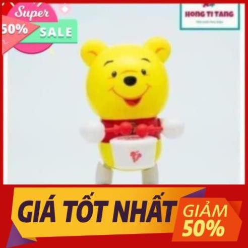 Con gấu Pooh đánh trống LT2016-Q1, Đồ chơi con gấu đánh trống vui nhộn cho bé thích thú chơi đùa