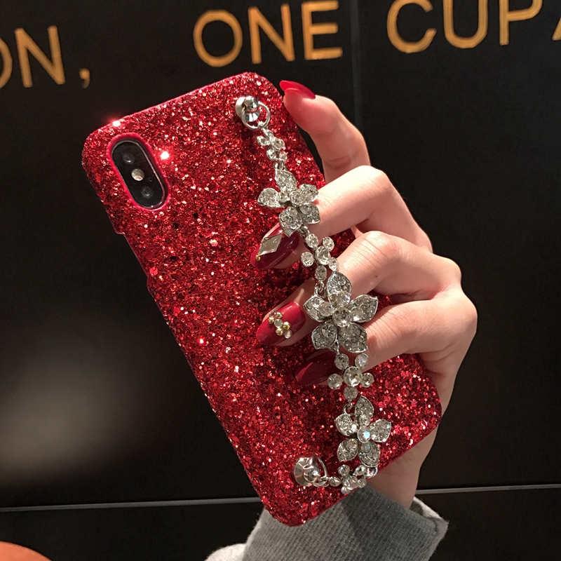 Ốp Điện Thoại Cứng Họa Tiết Hoa Kèm Dây Đeo Cho iphone 15 14 13 12 11 pro max x xs max xr 6 6s 7 8 plus 12