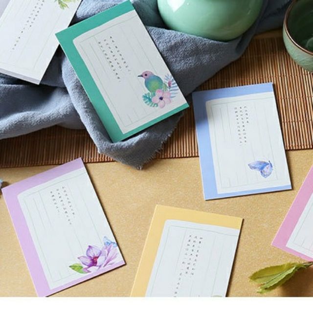 Mini card ghi lời nhắn hộp 27 tấm