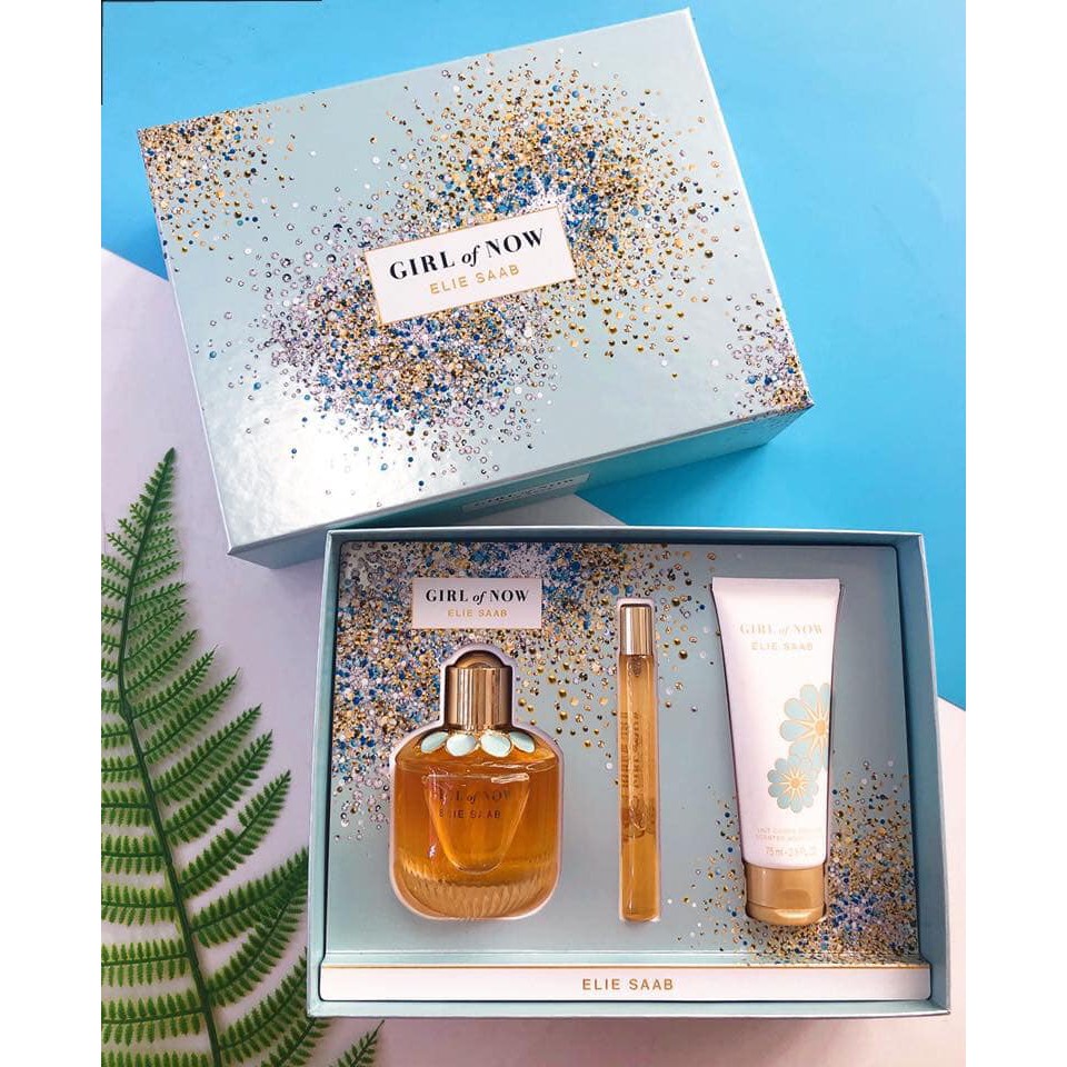 Auth - Elie Saab - Set nước hoa Girl Of Now Elie Saab EDP (1NH 90ml + 1NH 10ml + 1 Lotion 75ml) | BigBuy360 - bigbuy360.vn