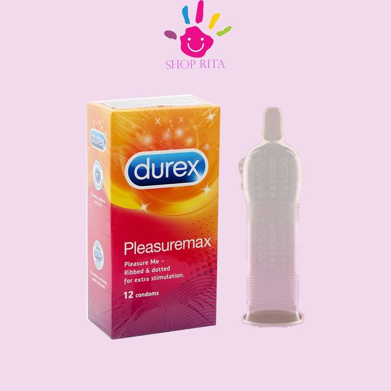 Bao cao su Durex Plesuremax Gân Gai Hộp 12c