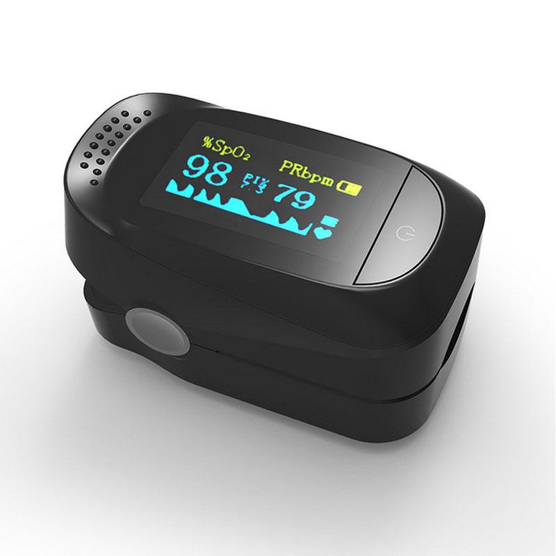 【Ready】 Nail type oximeter fingertip oximeter foreign trade blood oxygen pulse home personal care TFT screen colorlife