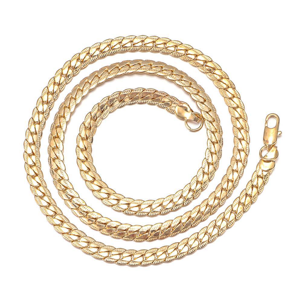 Borag Nam 18K|Vòng cổ Mạ Vàng|Trang Sức Phong Cách Hip Hop Cho Bé Trai