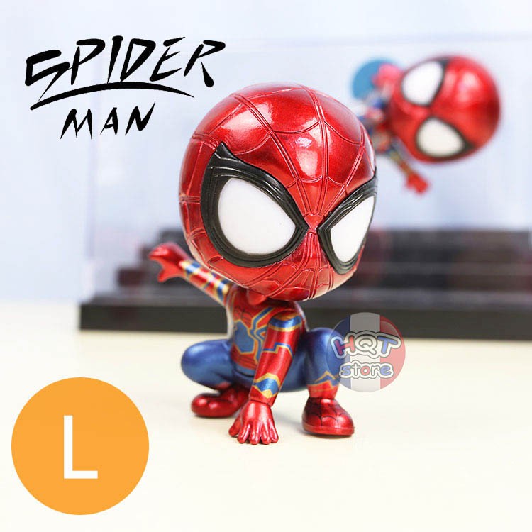 Mô hình iRon Spider Man Chibi đầu lắc lư - Avengers 3 Infinity War - Cuộc Chiến Vô Cực