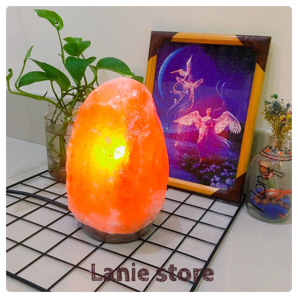 Đèn đá muối Himalaya hình tự nhiên - chính hãng nhập khẩu Pakistan