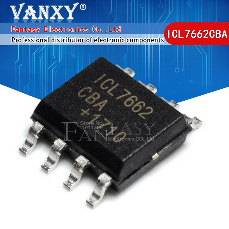 Bộ 10 Linh Kiện Chuyển Đổi Điện Áp ICL7662CBA SOP-8 ICL7662 SOP8 ICL7662CBA+T SOP8 CMOS