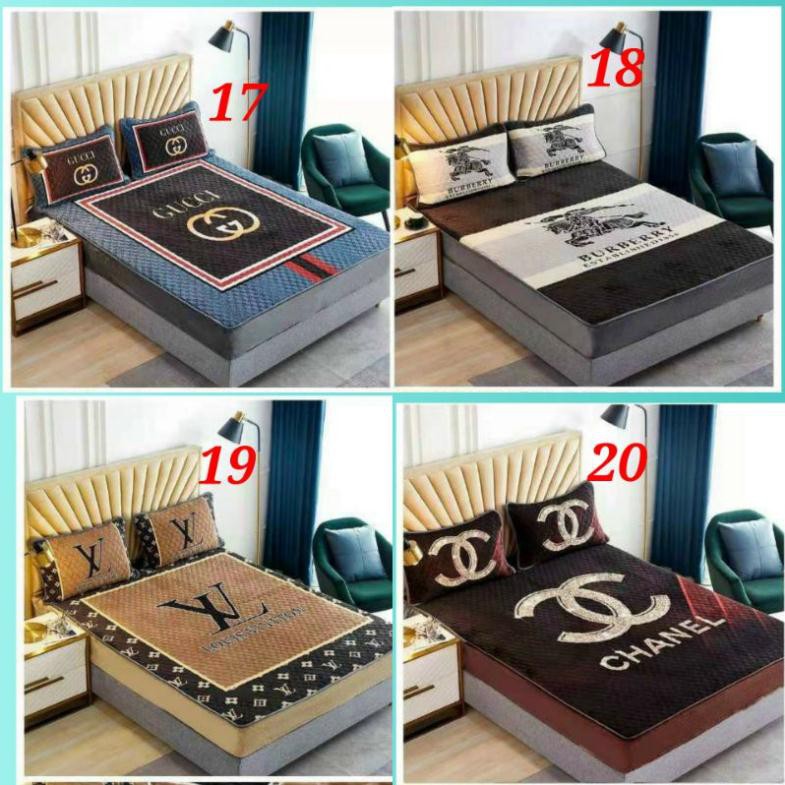 Ga gối nỉ nhung bọc chun thương hiệu