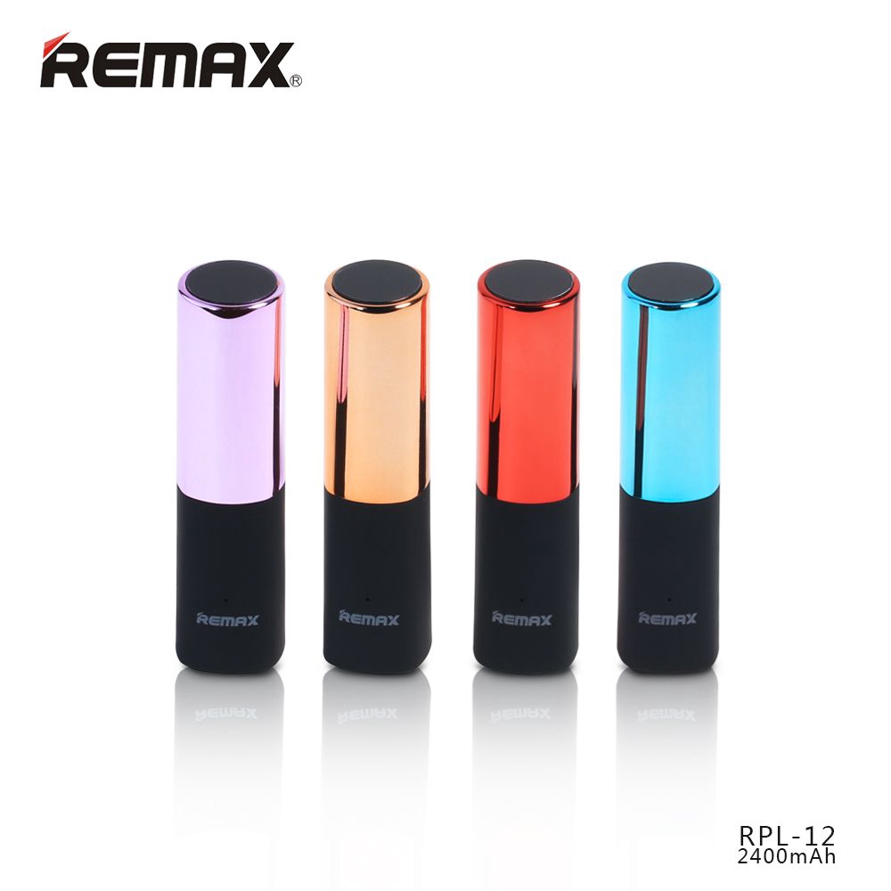 Sạc dự phòng hình thỏi son 2400mAh Remax RPL-12 - Thiết kế thời thượng