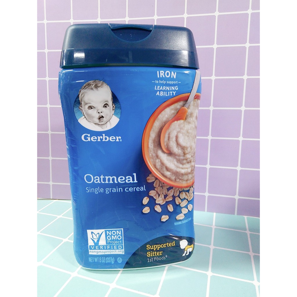 Bột ăn dặm Gerber dạng hũ đủ vị 227gr