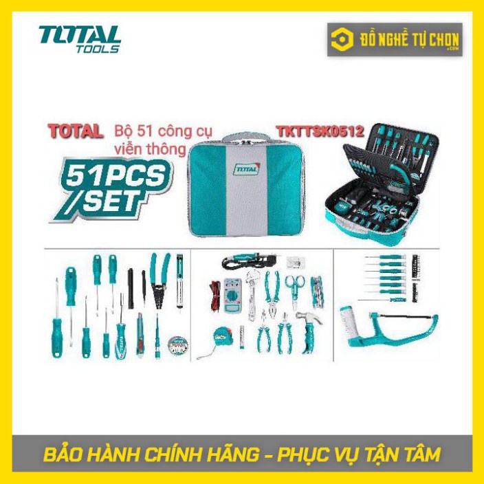 Dụng cụ viễn thông 51 món Total TKTTSK0512