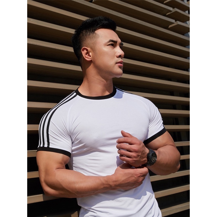Áo Thun Thể Thao Tập Gym Nam Form Ôm Body Vải Thun Lạnh Co Dãn 4chiều