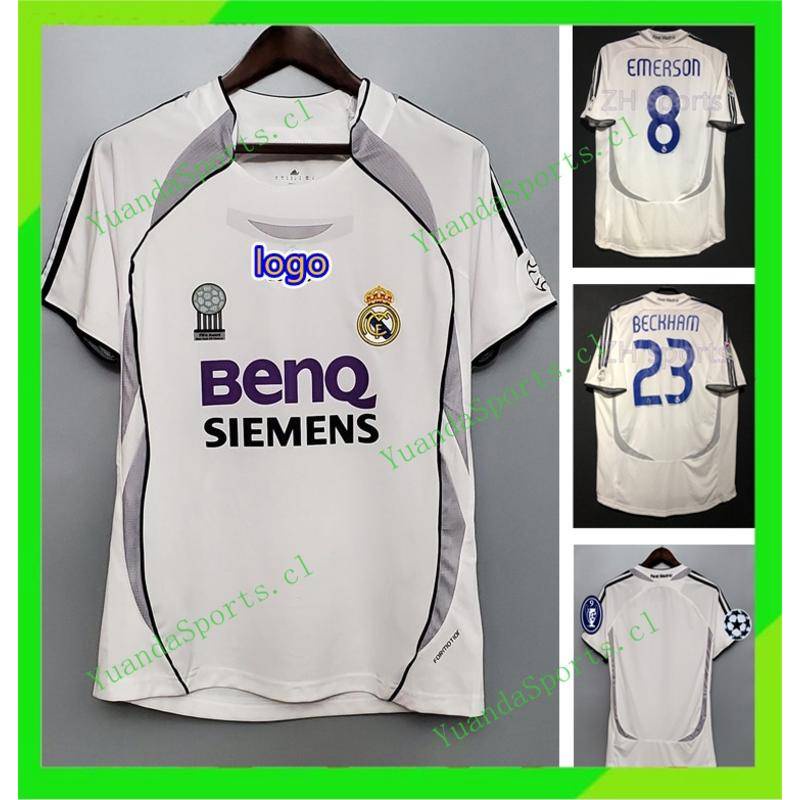Áo Thun Bóng Đá Câu Lạc Bộ Real Madrid 06/07 2006 / 20 BECKHAM 23 EMERSON 8