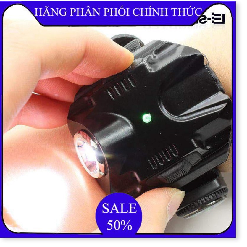 ✔️ Đèn pin đeo tay,Đèn Led Siêu Sáng đeo tay Kiêm La Bàn Phượt - DH2211 ()  - Bảo hành úy tín 1 đổi 1