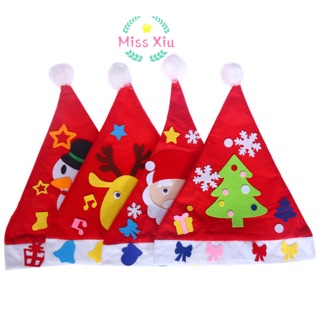Nón noel tự trang trí