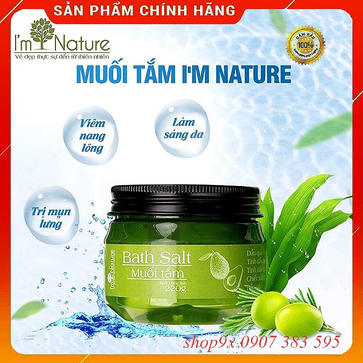 Muối Tắm Thảo Mộc I'm Nature - Muối Tắm Giảm Mụn Lưng, Mụn Body, Viêm Nang Lông 220Gr | BigBuy360 - bigbuy360.vn