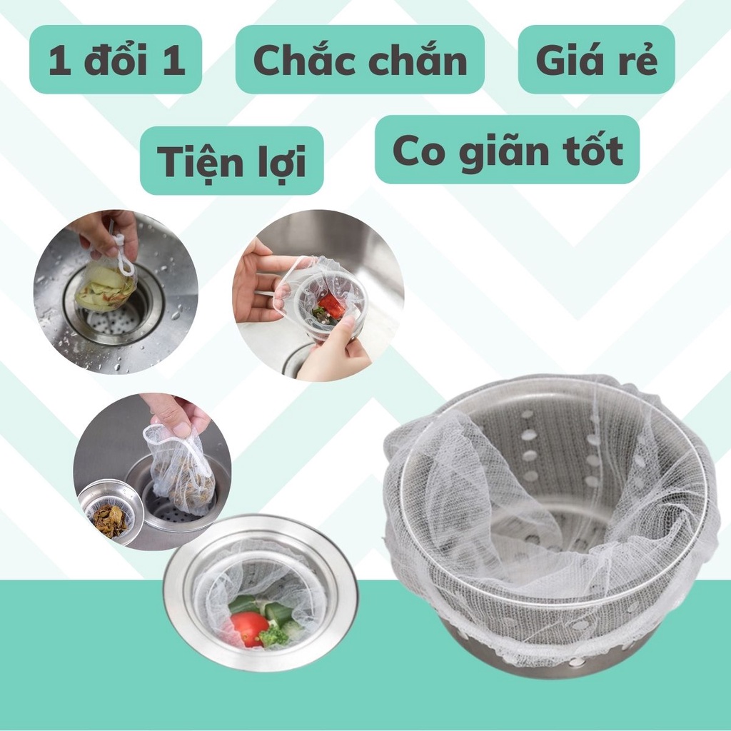 Túi Lọc Rác Thức Ăn Thừa Thông Minh Cho Bồn Rửa Chén Bát - Thiết kế dạng lưới tiện lợi đa dạng siêu rẻ.