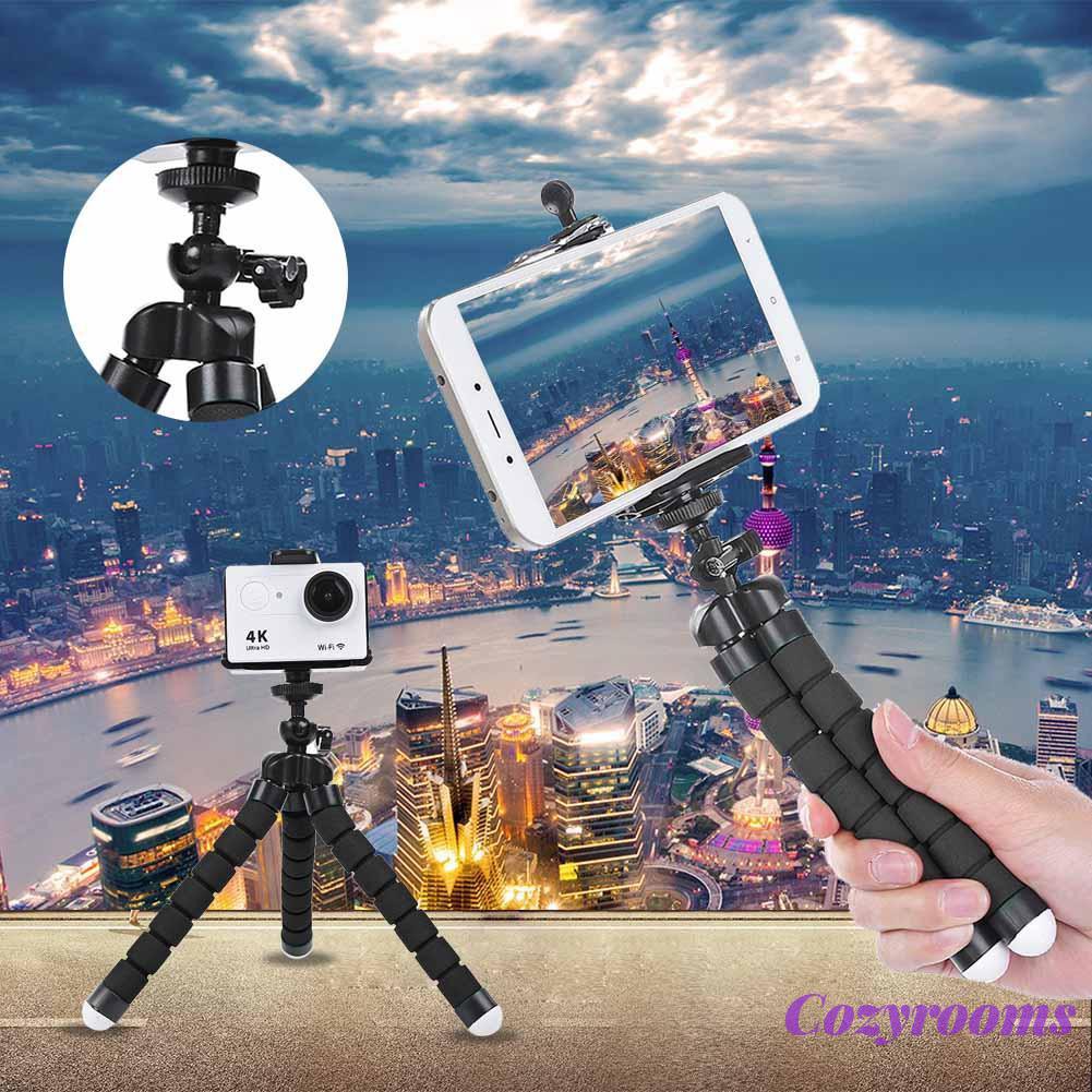 Flexible Octopus Tripod with Phone Clip Tablet Stand for Gopro Xiaomi Yi 4K