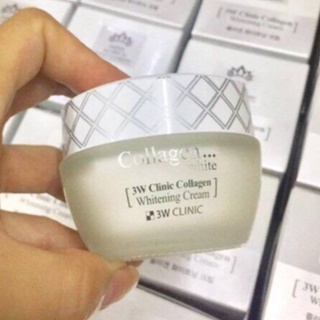 Kem Trắng Da Dưỡng Ẩm Chống Lão Hóa Chiết Xuất Collagen 3w Clinic Hàn Quốc 50ml Giúp Da Trắng Sáng Và Mềm Mịn Tự Nhiên