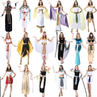 ☞Trang phục dạ hội lạ mắt pharaoh Ai Cập Nữ hoàng Cleopatra Halloween người lớn