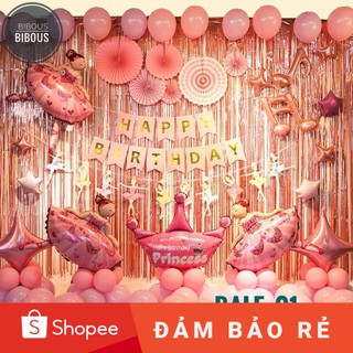 SET TRANG TRÍ SINH NHẬT BÉ GÁI HÌNH CÔNG CHÚA BALE GIÁ SỈ