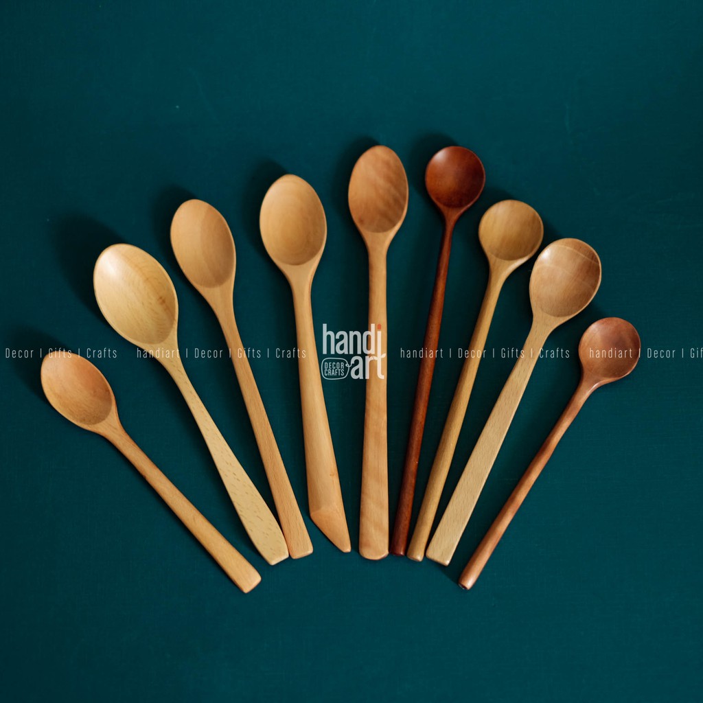 Muỗng súp/kem gỗ beech - Thìa sup -  wooden spoon soup