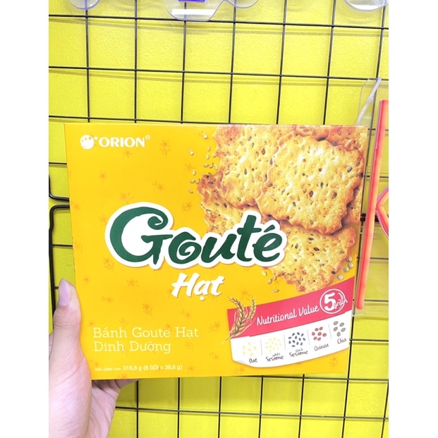 Bánh quy hạt dinh dưỡng Goute hộp 316,8g