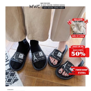 Dép MWC 7622 - Dép Nam Quai Ngang Phối Hình Nổi Bật Cực Đẹp, Dép Nam Kiểu Dáng Đẹp, Đi Êm Chân, Mẫu Mới, Giá Tốt