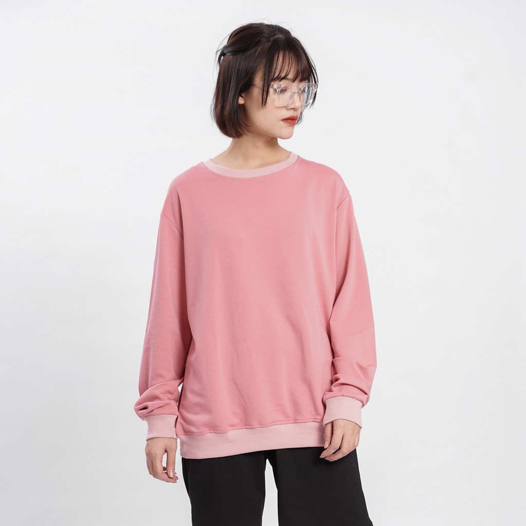 Áo dài tay trơn NỈ DA CÁ Unisex N7 Basic Sweater Ulzzang cặp đôi nam nữ form rộng oversize Hàn Quốc