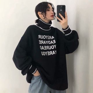 🎀áo nỉ chữ 2 màu siêu hịn oder
