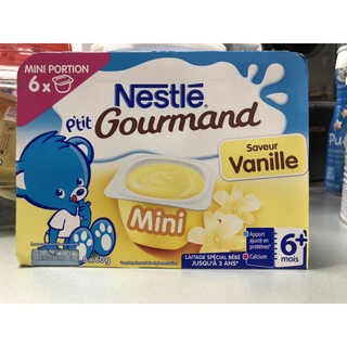 Váng sữa Nestle (vani) (60gx6) Pháp date 2021
