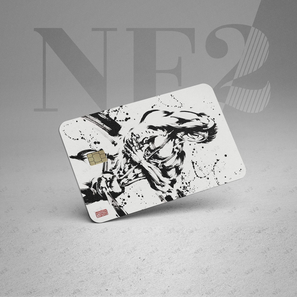 INK BRUSH 2 - Decal Sticker Thẻ ATM (Thẻ Chung Cư, Thẻ Xe, Credit, Debit Cards) Miếng Dán Trang Trí NF2 Cards