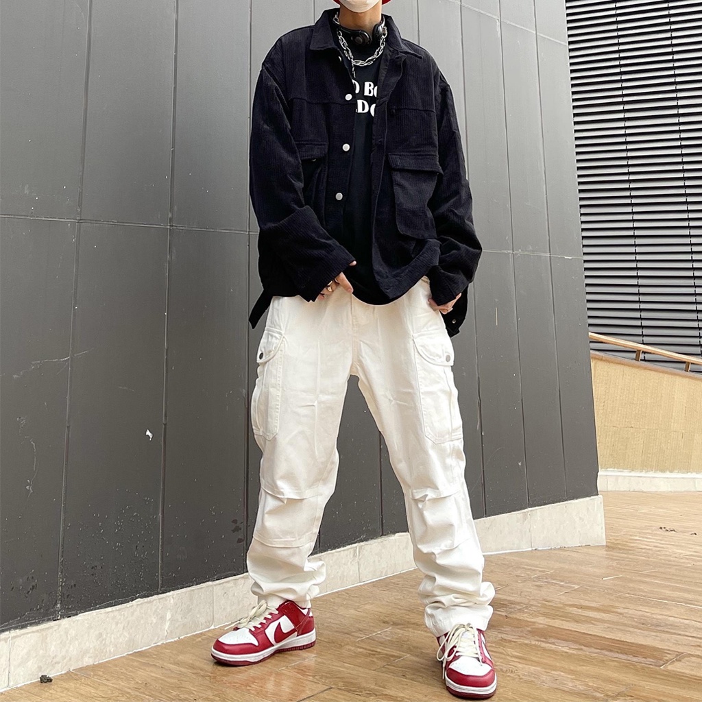 Quần Cargo Pants Jogger Túi Hộp Nam Quần Kaki Chất Đẹp Ống Suông Streetwear