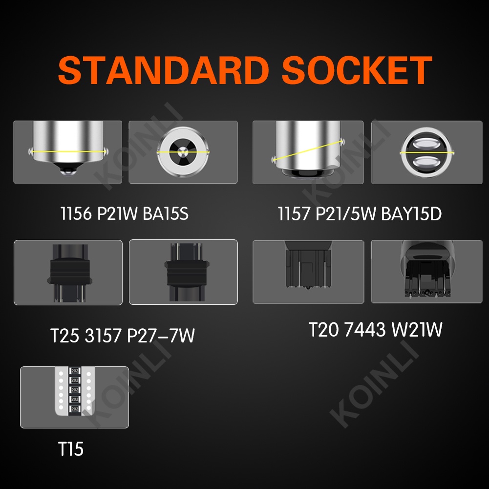 Đèn LED 3Flash T15 1156 7440 P21W W16W W21W Gắn Đuôi Xe Hơi / Mô Tô Dùng Làm Đèn LED DC12V