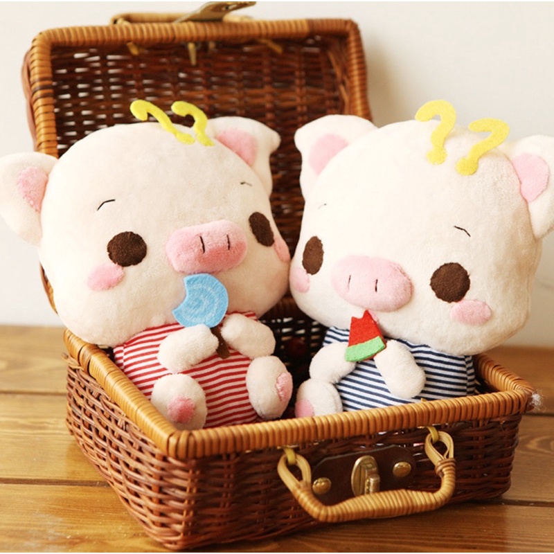 DIY Bộ Kit nguyên liệu tự may thú nhồi bông heo xinh cặp đôi đáng yêu handmade thủ công quà tặng ý nghĩa Lenmade