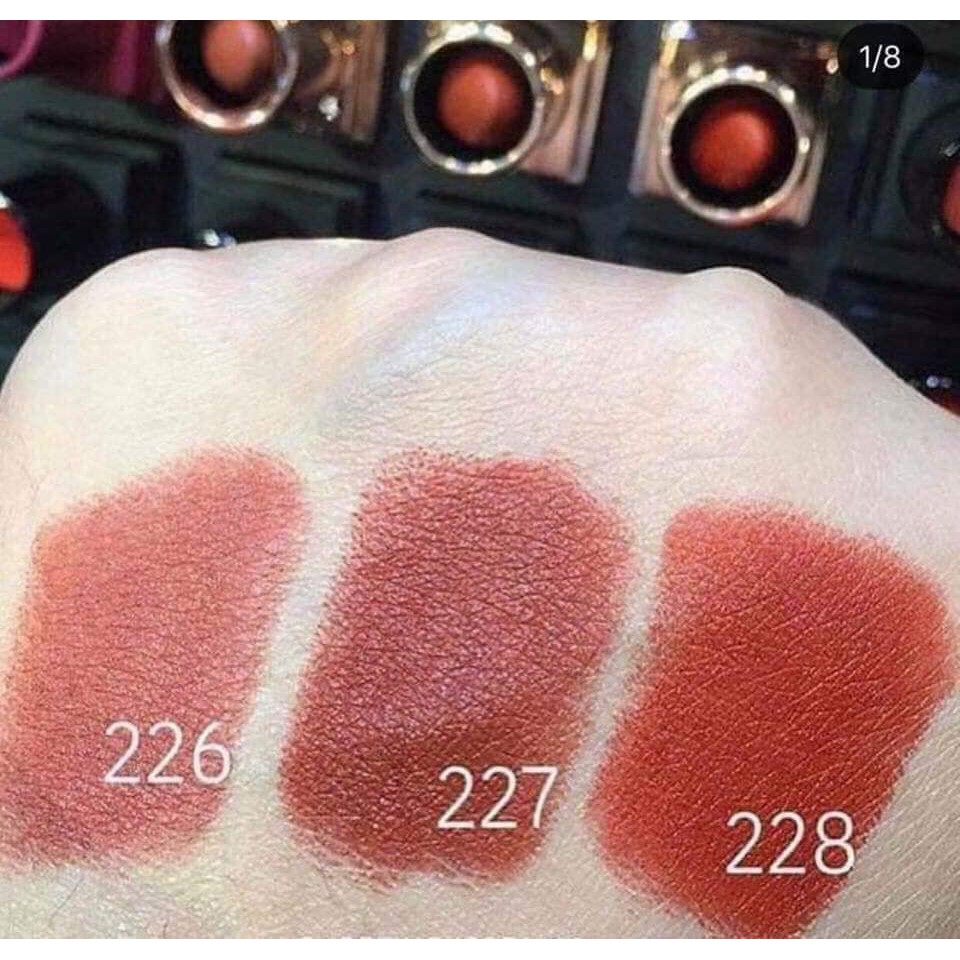 Son Lì 3CE Matte Lip Color (226,227,228) vỏ vàng