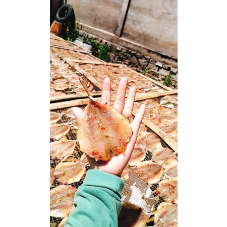 cá chỉ tẩm 1 nắng loại to được tẩm gia vị ớt nước mắm thơm ngon nhà làm bảo đảm an toàn đặc sản Bà Rịa Vũng Tàu