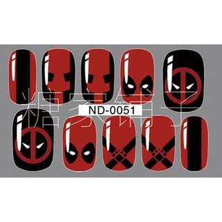 Nail dán Siêu nhân Marvel