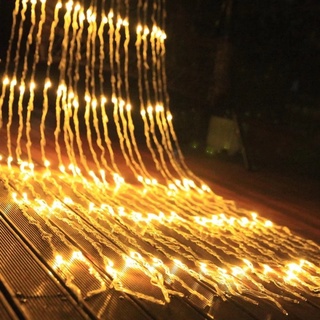 3m*3m Đèn Rèm Trang Trí LED Hiệu Ứng Thác Đổ, Mưa Rơi Rộng 3m * Dài 3m, Ghép Nối Dài Được Nhiều Bộ.