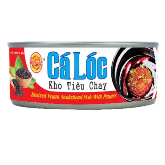 Cá lóc kho tiêu chay Âu Lạc lon 140g